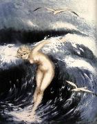 Louis Lcart Waves oil on canvas